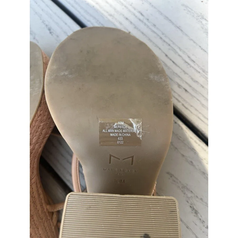 Marc Fisher Chunky Heel Strappy Sandals Women’s Size 10